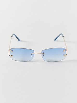 Urban Outfitters + Rileigh Rimless Rectangle Sunglasses