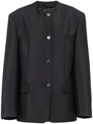 Prada + Single-Breasted Tailored Coat