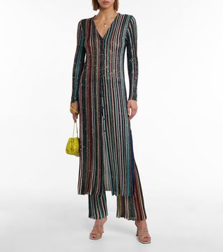 Missoni + Striped High-Rise Sequined Pants