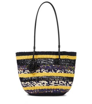Loewe x Paula's Ibiza + Basket Woven Tote Bag