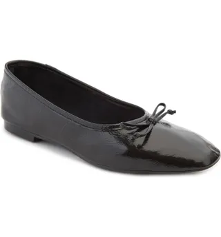 Schutz + Arissa Square Toe Ballet Flat