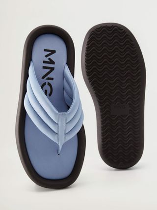 Mango + Platform Quilted Sandals