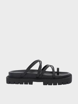 Charles & Keith + Strappy Cleated Sole Sandals