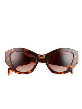 Prada + Gradient Irregular Sunglasses