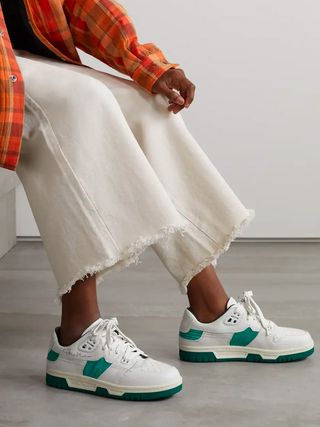 ACNE Studios + Textured-Leather and PVC Sneakers