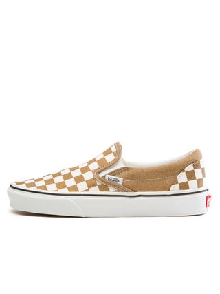 Vans + Classic Slip-On Checkerboard Sneakers