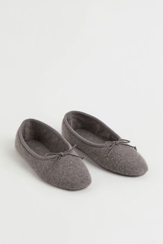 H&M + Cashmere Ballet Slippers