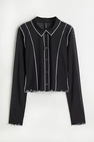 H&M + Mesh Shirt