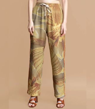Viviers + Floral Loungewear Tapered Pants