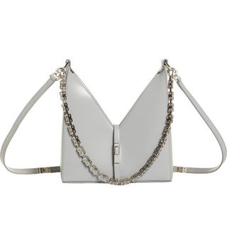 Givenchy + Mini Cutout Chain Strap Leather Crossbody Bag