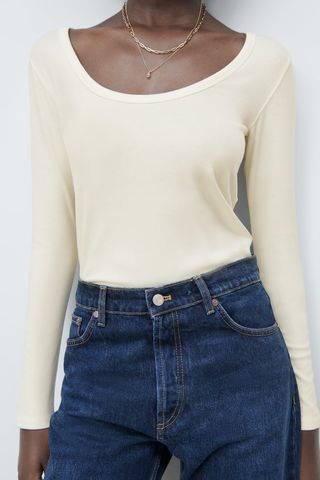 Zara + Long Sleeve T-Shirt