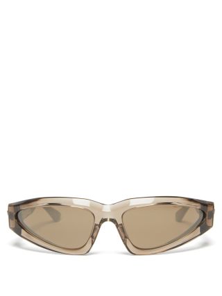 Bottega Veneta + Shield Acetate Sunglasses