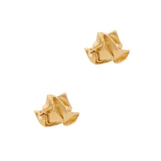 Completedworks + Crunched 14kt Gold Vermeil-Plated Earrings