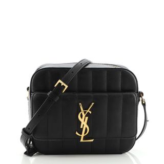 Saint Laurent + Vicky Camera Bag Vertical Quilted Leather Medium