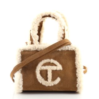 Telfar + Ugg Shopping Tote Suede With Shearling Small