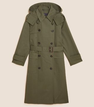 M&S Collection + Pure Cotton Stormwear™ Longline Trench Coat