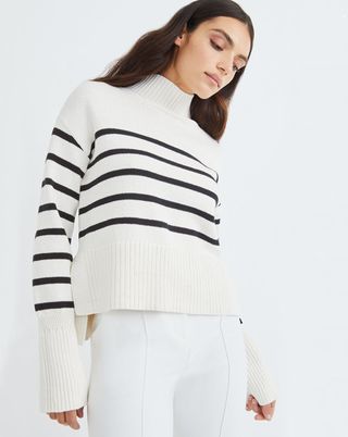 Veronica Beard + Lancetti Nautical-Stripe Sweater
