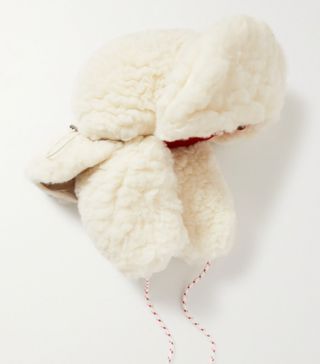 Cordova + Summit wool-blend faux shearling hat