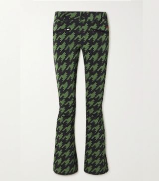 Perfect Moment + Aurora Padded Houndstooth Flared Ski Pants