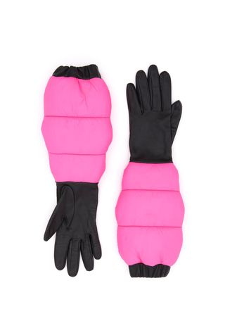 Aristide + Leather Puffer Gloves