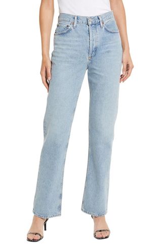 Agolde + Lana Organic Cotton Straight Leg Jeans