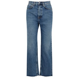 Totême + Blue Straight-Leg Jeans