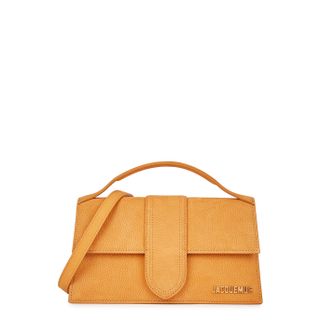 Jacquemus + Le Grand Bambino Orange Nubuck Top Handle Bag