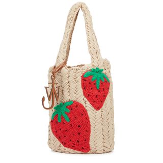 JW Anderson + Stone Strawberry-Appliquéd Knitted Tote