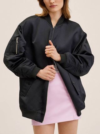 Mango + Oversized Bomber Jacket