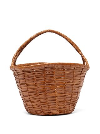 Dragon Diffusion + Jane Birkin Small Woven-Leather Basket Bag