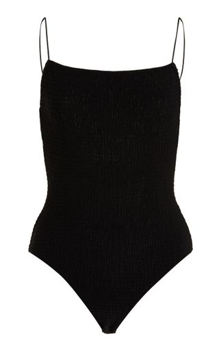 Totême + Smocked One-Piece Swimsuit