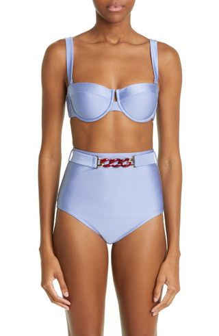 Zimmermann + Cira Baconette Bikini Top