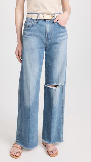 Veronica Beard + Taylor High Rise Wide Leg Jeans