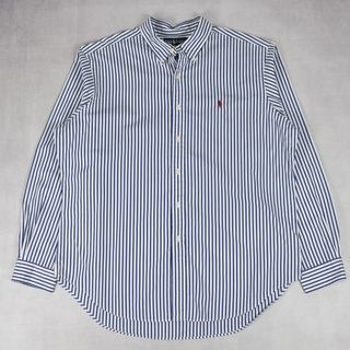 Vintage + Polo Ralph Lauren Blue Stripy Shirt