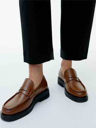 Arket + Leather Penny Loafers