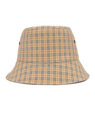 Burberry + Micro Check Bucket Hat