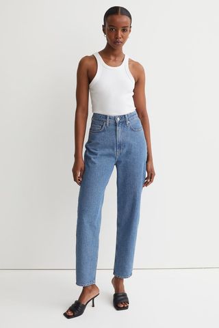 H&M + Mom Loose Fit Ultra High Jeans