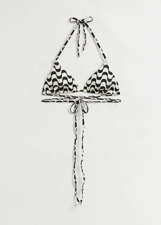 & Other Stories + Wrapped Triangle Bikini Top