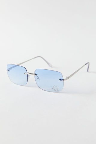 Urban Outfitters + Amber Rimless Rectangle Sunglasses