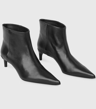 Cos + Pointed Leather Ankle Boots