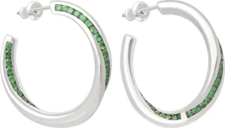 Tada & Toy + Emerald Seashell Hoops