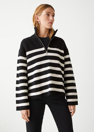 & Other Stories + Half-Zip Sweater