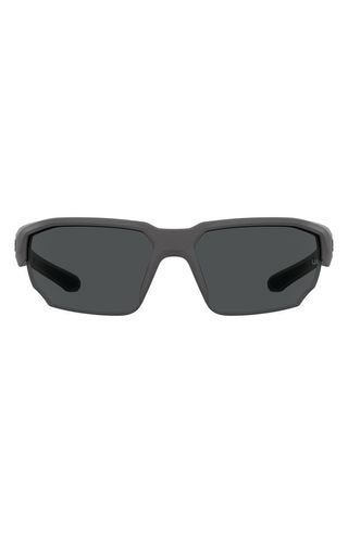 Under Armour + 70mm Polarized Oversize Sport Sunglasses