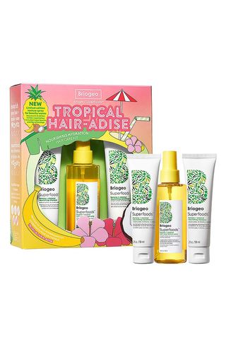 Briogeo + Tropical Hair-Adise Nourishing Hydration Hair Care Set Usd $44 Value