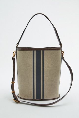 Zara + Canvas Bucket Bag