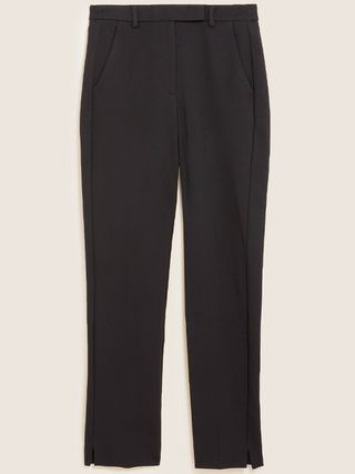 M&S Collection + Jersey Slim Fit Ankle Grazer Trousers