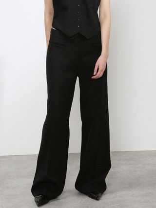 Raey + Tailored Wool-Blend Flared Trousers