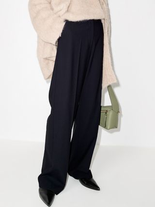 Frame + Mid-Rise Tailored Trousers