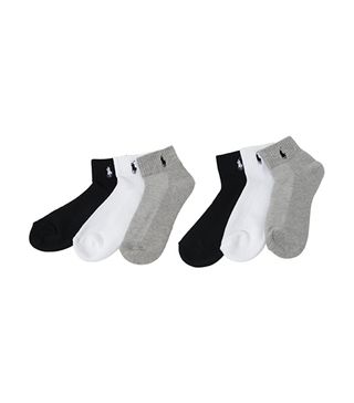 Polo Ralph Lauren + 6-Pack Athletic Quarter Ankle Socks