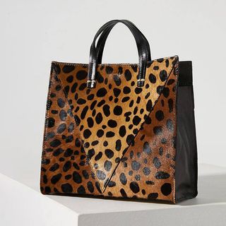 Clare V. + Leopard Tote Bag